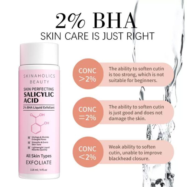 2% BHA Salicylic Acid Liquid Exfoliant Cleanser PH Balanced Unclogs pores 118ml - The World's Best Online Tretinoin Store