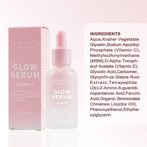 Brightening Anti-Aging Peptide Vitamin C + E Glycolic Acid Glow Serum 30ml - The World's Best Online Tretinoin Store