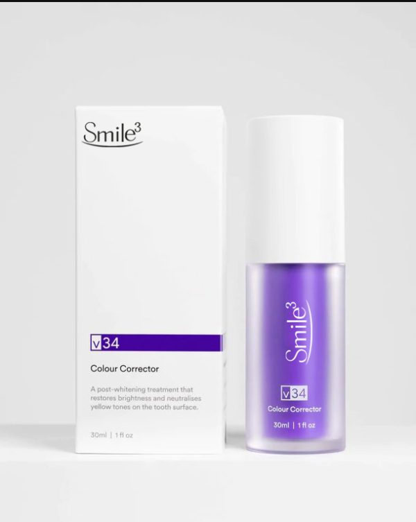 V34 Effective Violet Colour Corrector Teeth Whitening Toothpaste 30ml